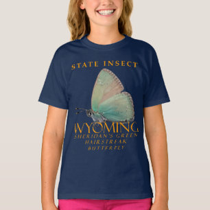 Wyoming Territory Insect Sheridans Butterfly T-Shirt