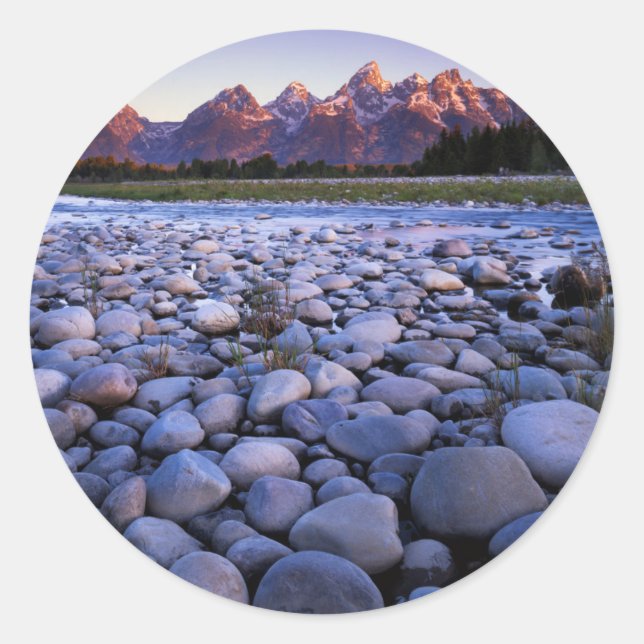 Wyoming, Teton National Park, Snake River Classic Round Sticker (Front)