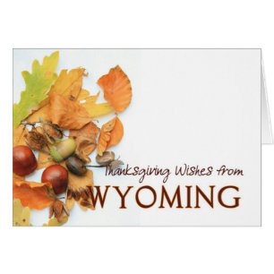 Wyoming   Thanksgiving Card