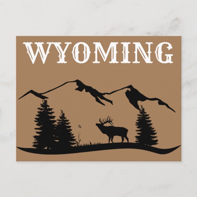 Wyoming   Travel Postcard (Front)