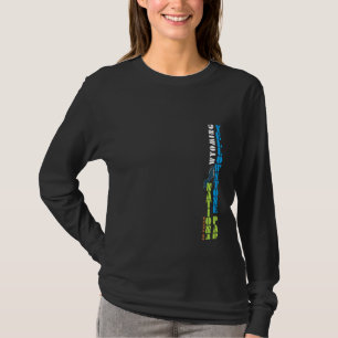 Wyoming Usa Hiking Nature Lover Outdoor Enthusiast T-Shirt