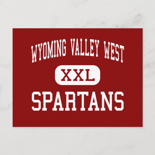 Wyoming Valley West - Spartans - Middle - Kingston Postcard (Front)