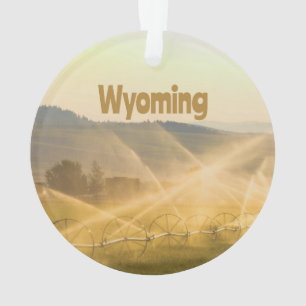 Wyoming Wild West Farm Land Ranch Ornament