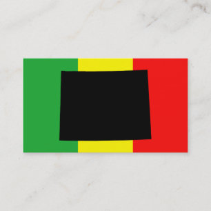Wyoming with Rasta Colours Business Card