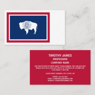 Wyomingite Flag, Flag of Wyoming Business Card