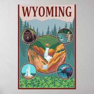WyomingWyoming Collage Poster