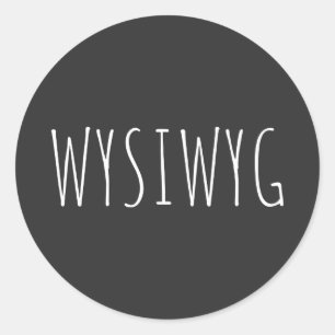 WYSIWYG  CLASSIC ROUND STICKER