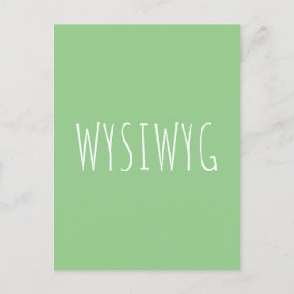 WYSIWYG POSTCARD