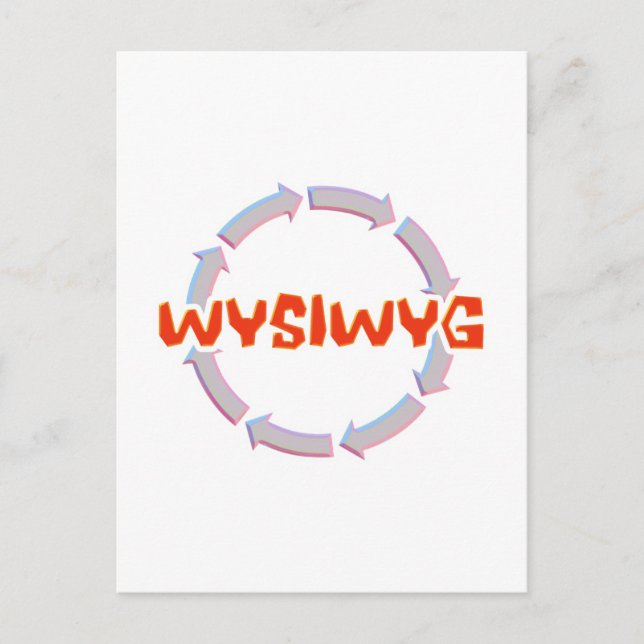 WYSIWYG POSTCARD (Front)