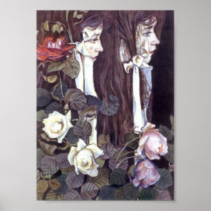 Wyspianski, Double Portrait of Eliza Parenska 1905 Poster