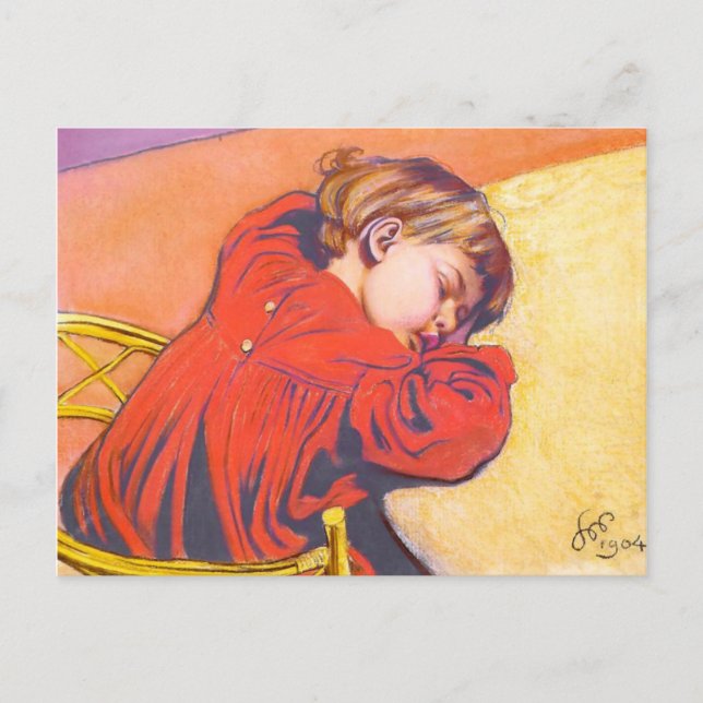 Wyspianski, Sleeping Stas, 1904 Postcard (Front)