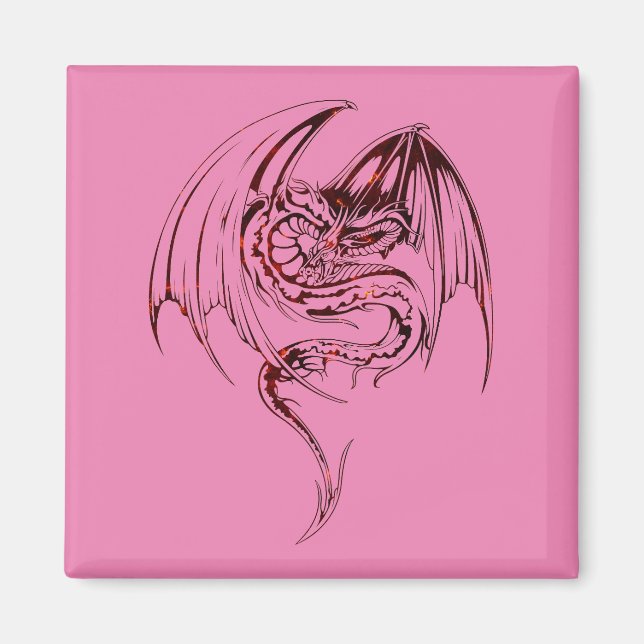 Wyvern Dragon Are Fantasy Mythical Creatures Magnet (Front)