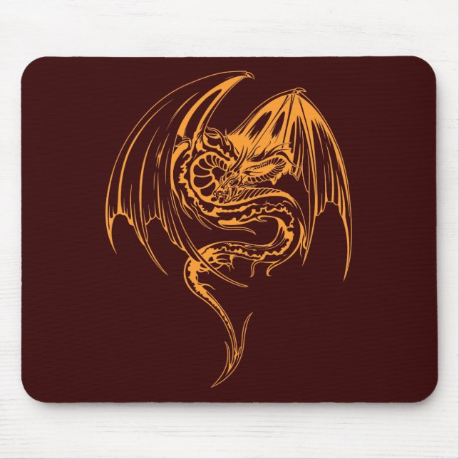 Wyvern Dragon Are Fantasy Mythical Creatures Mouse Pad (Front)
