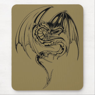 Wyvern Dragon Are Fantasy Mythical Creatures Mouse Pad
