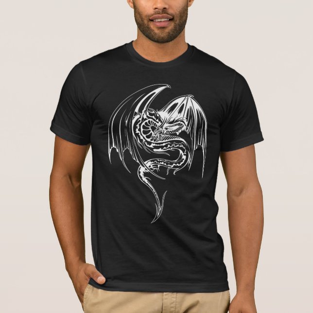 Wyvern Dragon Are Fantasy Mythical Creatures T-Shirt (Front)