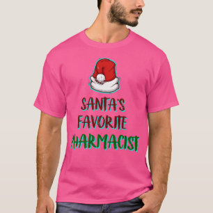 x27Santas Favourite Pharmacistx27 Funny Santa Clau T-Shirt