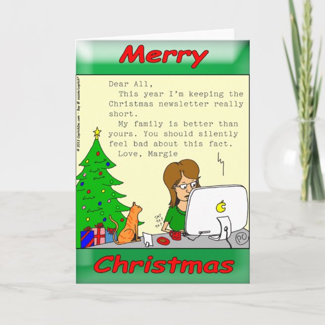 x62 My family is better than yours... Holiday Card (Front)