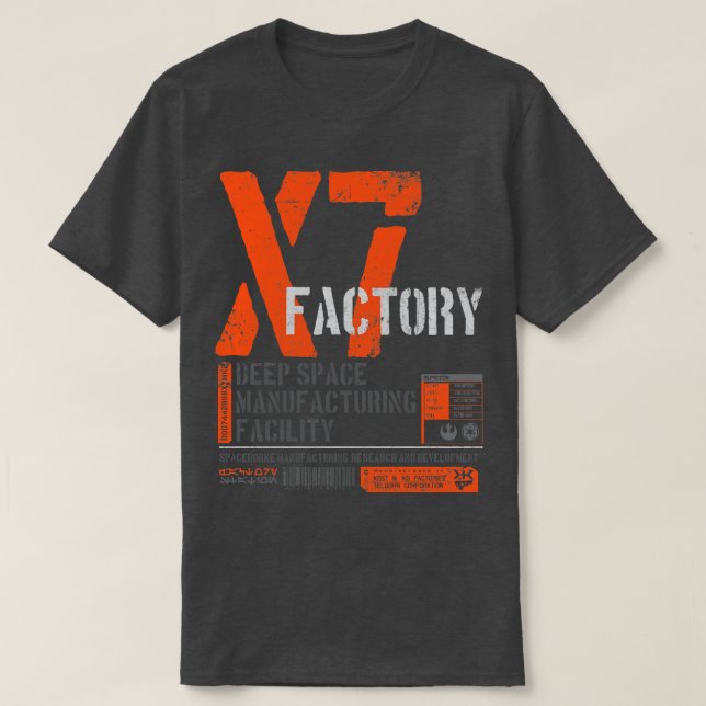 X7 Factory Station T-Shirt (Design Front)