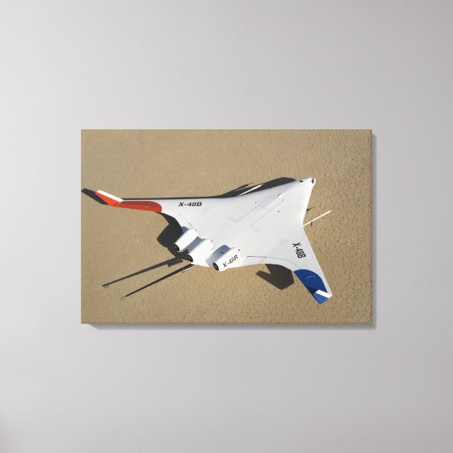 X-48B Blended Wing Body unmanned aerial vehicle 2 Canvas Print (Front)
