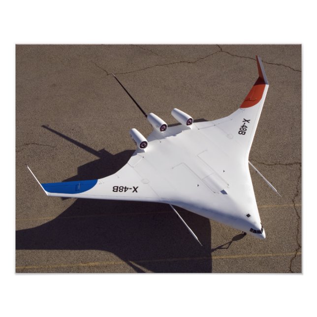 X-48B Blended Wing Body unmanned aerial vehicle 4 Photo Print (Front)