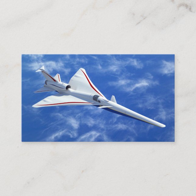 X-59 Low Boom Supersonic Jet Aircraft Business Card (Front)