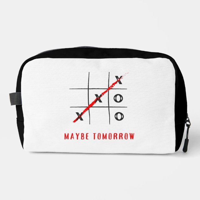 x and o,  maybe tomorrow dopp kit (Front)