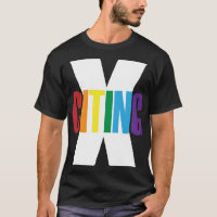 X-Citing Exciting Rainbow Black Original Letters