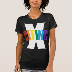 X-Citing Exciting Rainbow White Original Letters T-Shirt