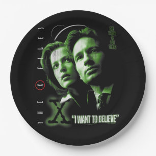 X-Files I Want to Believe Paper Plate
