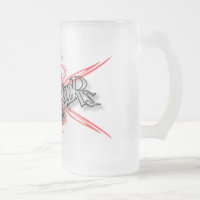 -x Frosted Mug 001 - Tribal Skulls