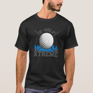 X Golf Xtreme Golf Ball and Golf Club T-Shirt