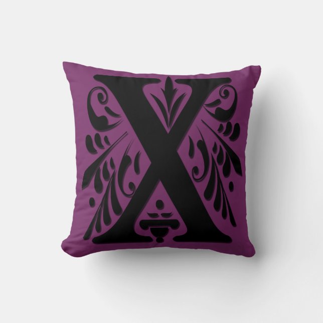 X Initial letter Monogram - Cushion (Front)