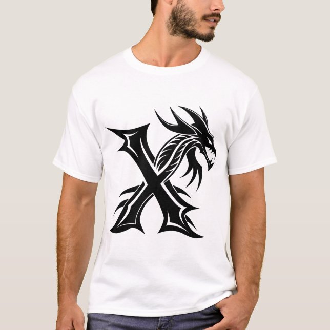X Letter Art T-Shirt (Front)