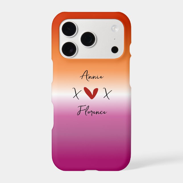 X Love X Sunset Lesbian Flag (Back)