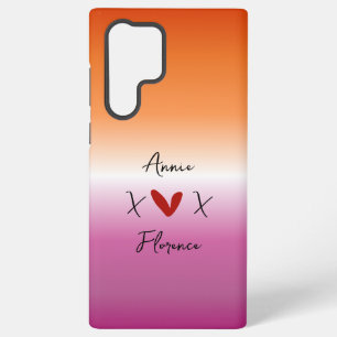 X Love X Sunset Lesbian Flag Samsung Galaxy Case