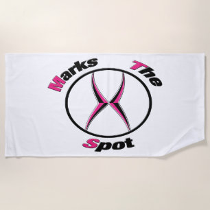 X marks the spot   beach towel