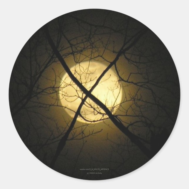 X MARKS THE SPOT CLASSIC ROUND STICKER (Front)