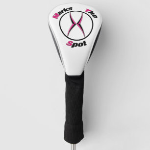 X marks the spot golf head cover