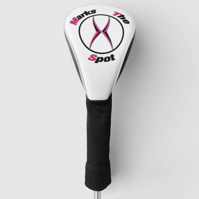 X marks the spot  golf head cover (Front)