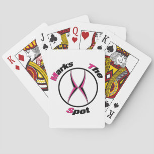 X marks the spot playing cards