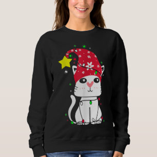 X-Mas Cat Tree, Xmas Pet Cats Love Owner Lovers Sweatshirt