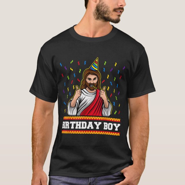 X-mas Funny Jesus Bday For Kids &amp; Adults Jesus T-Shirt (Front)