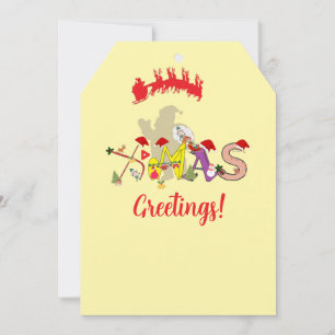 X-mas Greetings Holiday Card