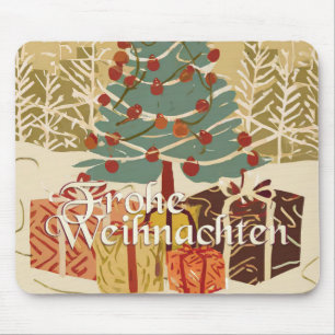 X-Mas Motiv, mit Geschenken unterm Weihnachtsbaum Mouse Pad