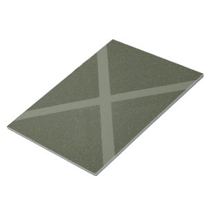 X Pattern Moss Green Notepad – Customisable