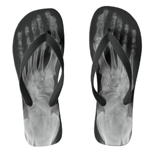 X ray anatomy skeleton feet cool flip plops jandals