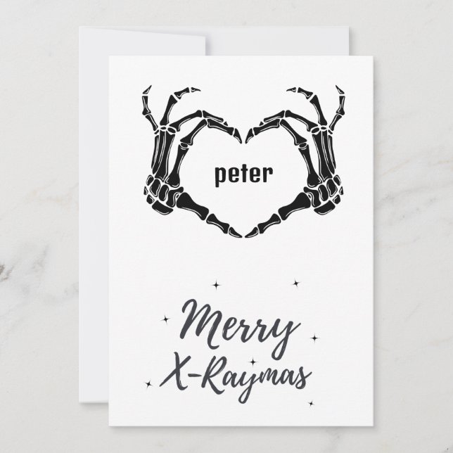 : X-Ray Christmas | Merry Christmas | Radiologist  Holiday Card (Front)
