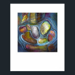 X-ray Cover art - Carpal Riverstones by L. Rainey Poster<br><div class="desc">In “Carpal Riverstones, ” the first in a radiograph landscape series, the cool colours of stream pebbles form the pattern of a wrist radiograph. This painting by Lizzy Rainey, R.T.(R), of Lafayette, Indiana, displays the carpals as stones in surrounding blue tones of gently moving water. See a full gallery of...</div>