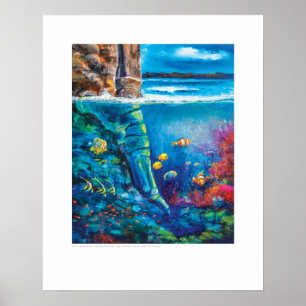 X-ray Cover Art – Ocean Rock Tarsals by L. Raine Poster