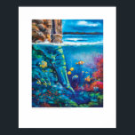 X-ray Cover Art – Ocean Rock Tarsals by L. Rainey Poster<br><div class="desc">“Ocean Rock Tarsals, ” the fifth cover by Lizzy Rainey, R.T.(R), of Lafayette, Indiana, for Radiologic Technology’s 90th volume year, depicts the split view of a rocky ocean scene. The colours of the above-ground cliffs reach to the clouds, accenting the dim glow of the underwater boulders. The imagery is reminiscent...</div>